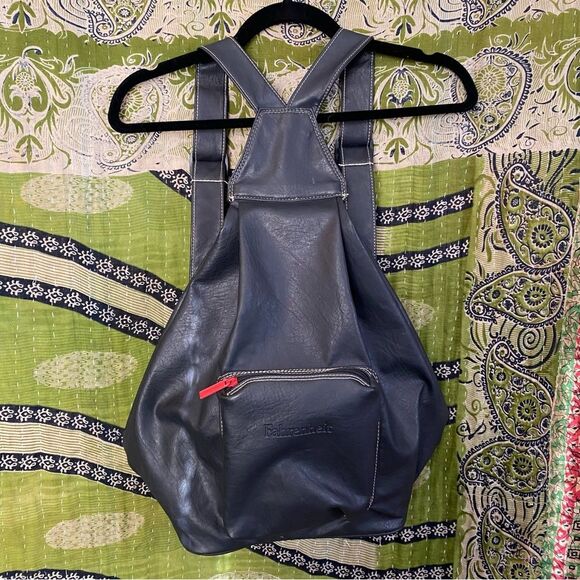 Vintage Black Fahrenheight by Christian Dior Faux Leather Backpack - Picture 1 of 16